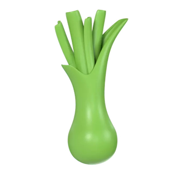 Leek 3D Graphic