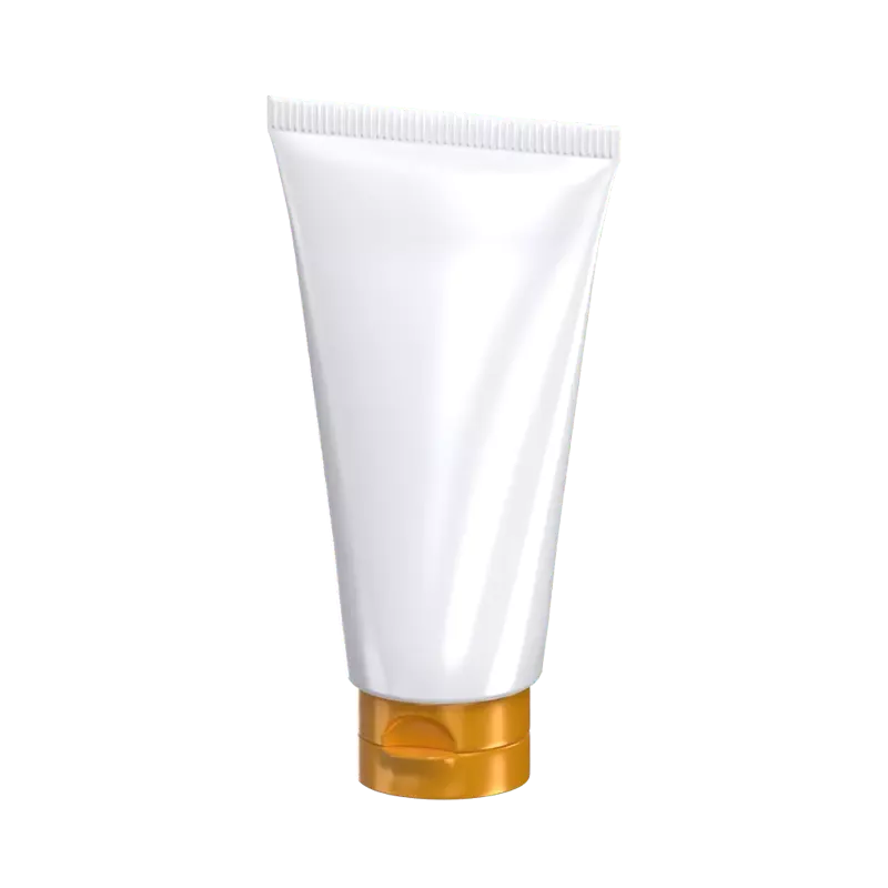 3D Face Cream Tube Model For Skincare