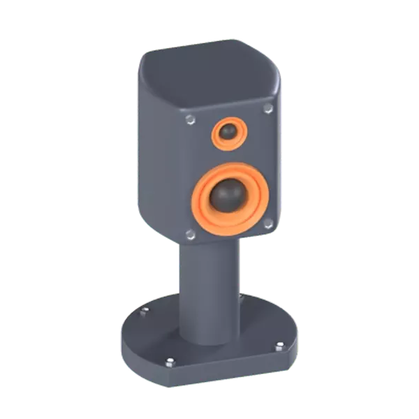 Standing Speaker 3D Graphic
