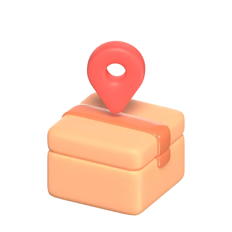 3D Package Location Icon