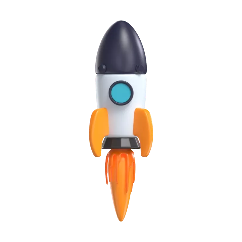 Rocket 3D Graphic