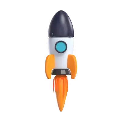 Rocket 3D Graphic