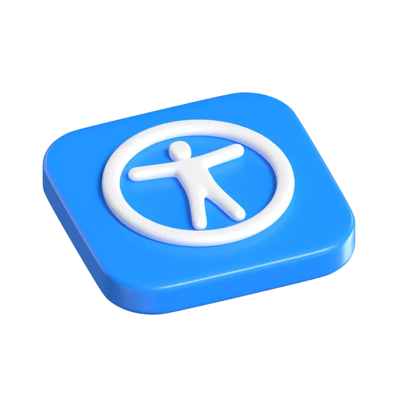 iOS Accessibility 3D Icon Button