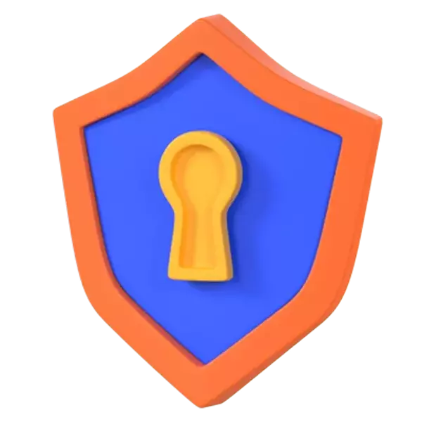 Protection Shield 3D Graphic