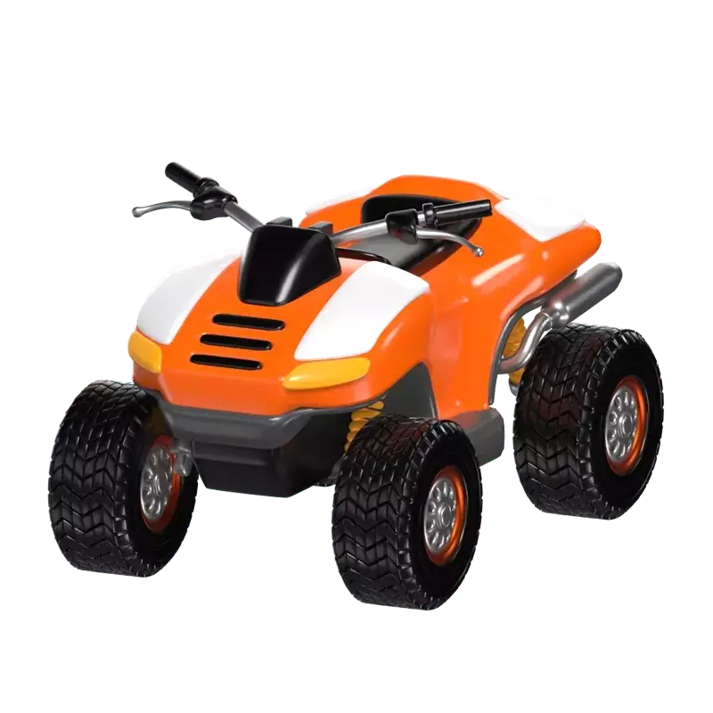 Modelo de quadriciclo 3D Máquina de aventura off-road