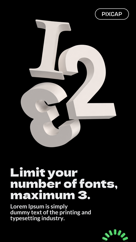 Tips For Good Font Pairing Information Post 3D Numbers Maximum Fonts In Design