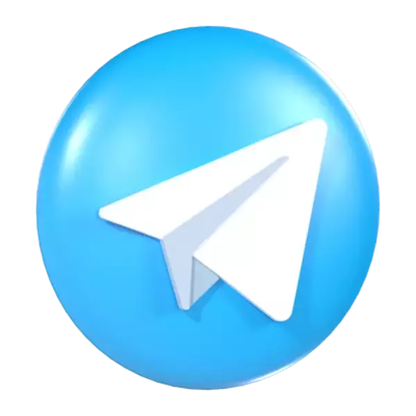 Telegram 3D Graphic