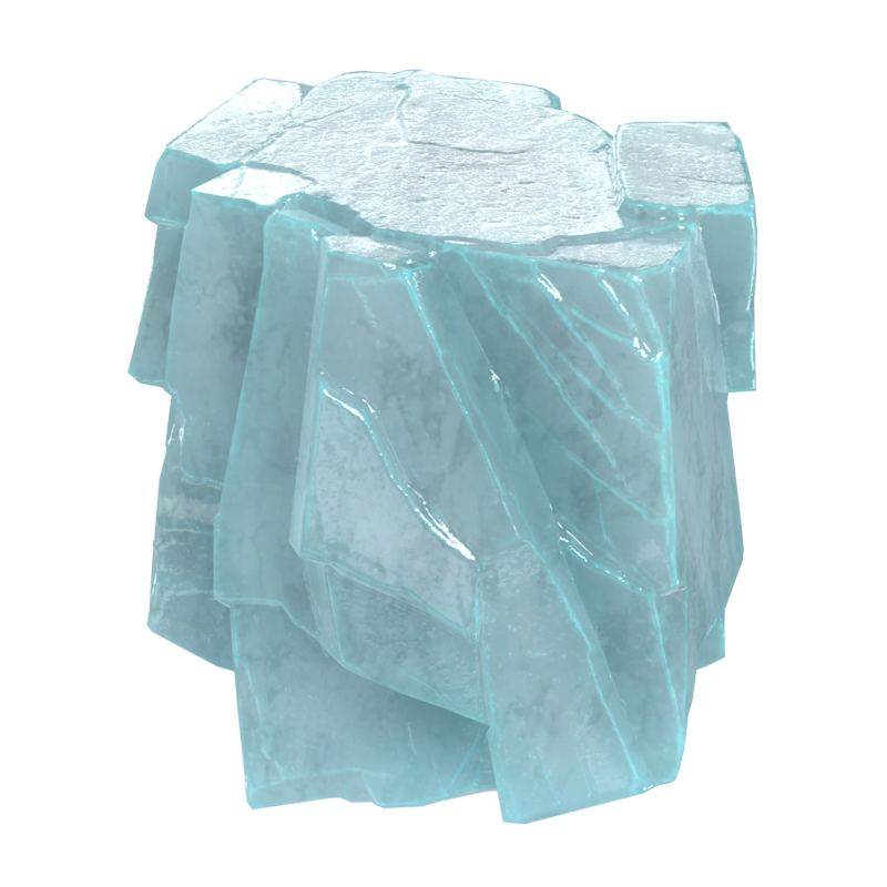 Big Ice Rock 3D Model For Glacial Environment 3D Graphic