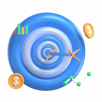 Business Target 3D Graphic