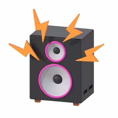 Sound Speaker 3D Graphic