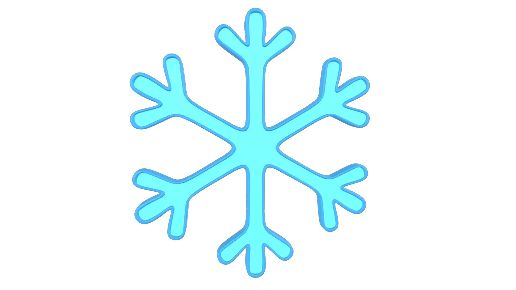 Snowflake 3D Graphic