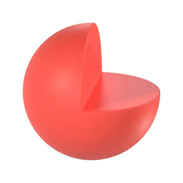Boolean Sphere 3D Graphic