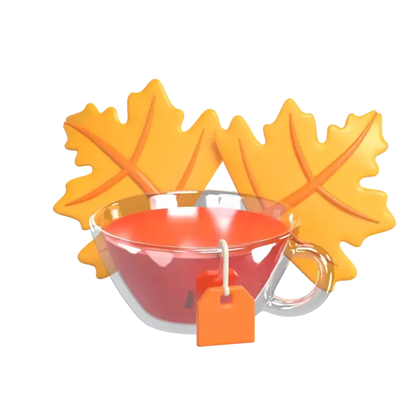 Hot Tea 3D Graphic