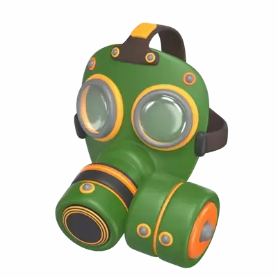 Gas Mask 3D Graphic