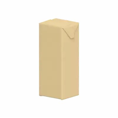 3D Juice Cardboard Packaging 1000ml 3D Graphic