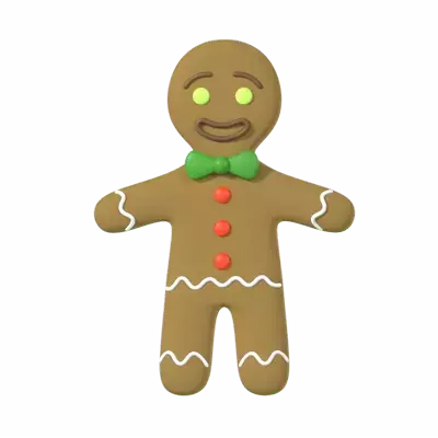 Gingerbread Man 3D Graphic