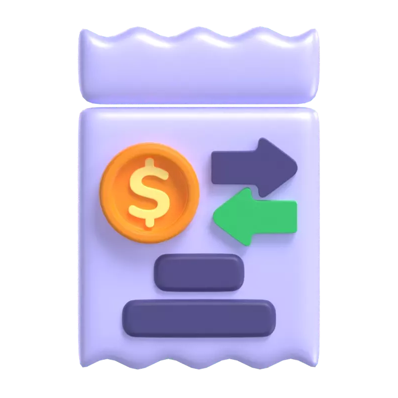 Transaction 3D Graphic