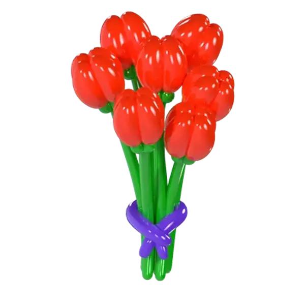 Tulips Balloon 3d model--19dc594d-7cb1-450a-b014-11c38fe8eba7