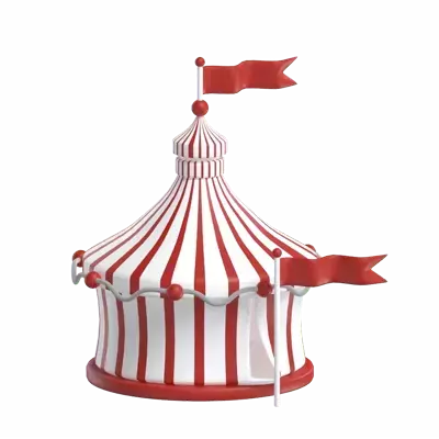 Circus Tent 3D Graphic