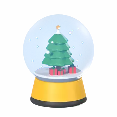 Christmas Globe 3D Graphic