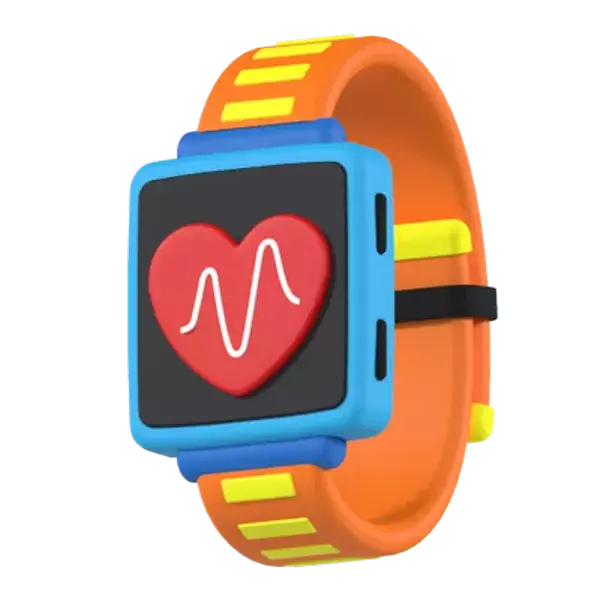 Fitness Watch 3D Graphic