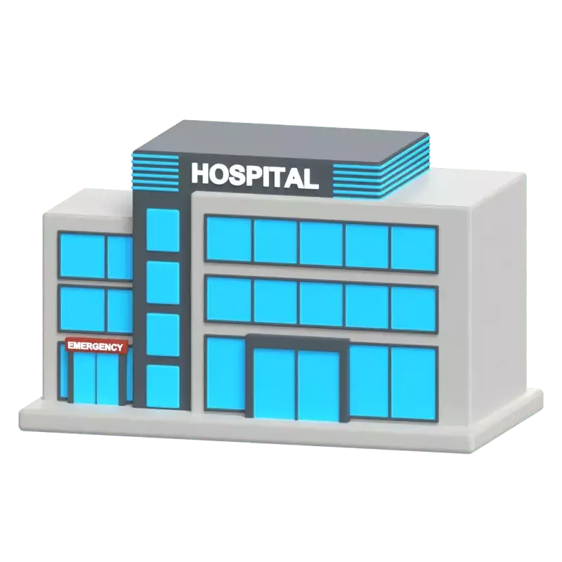 Krankenhaus 3D Graphic