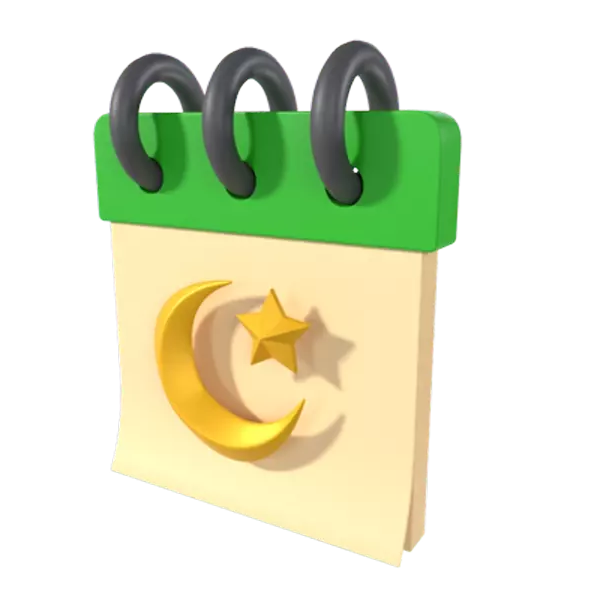 Ramadan Calendar 3D Graphic