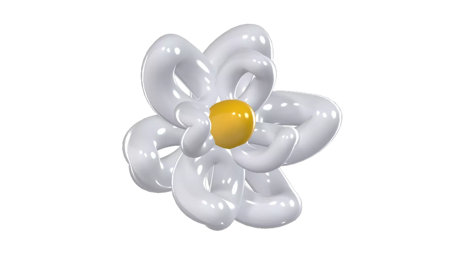 Magnolia Balloon 3D Graphic