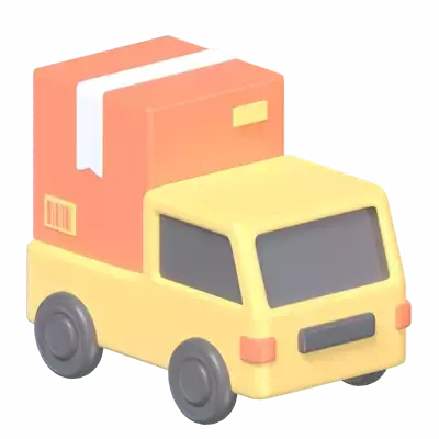 Delivery Truck 3D Graphic