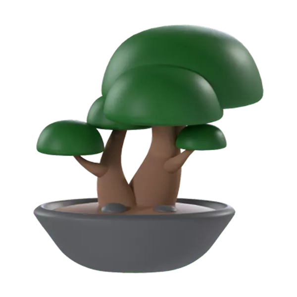 Bonsai 3D Graphic