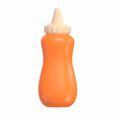 Sauce bottle 3D Graphic