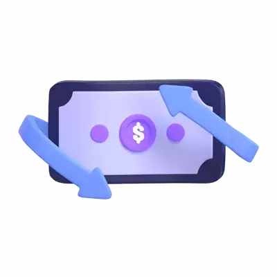 Money Flow 3D Graphic