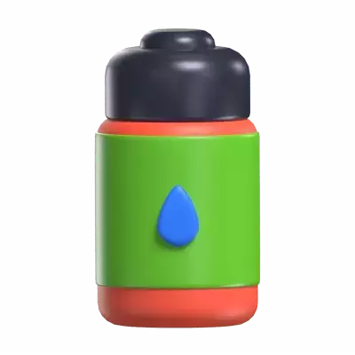 Water Bottle 3D Graphic
