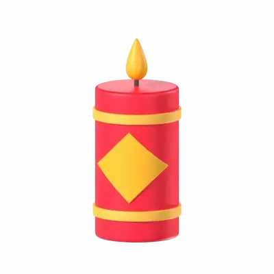 Chinese Candle 3D Graphic