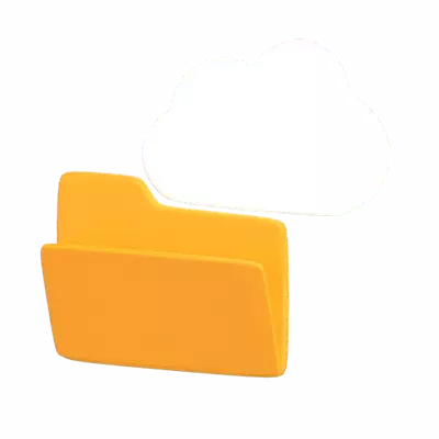 Cloud Storage 3D Graphic