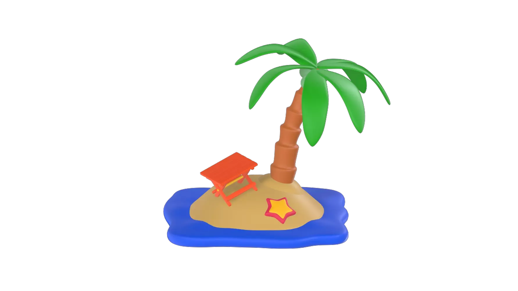 Island 3D Graphic