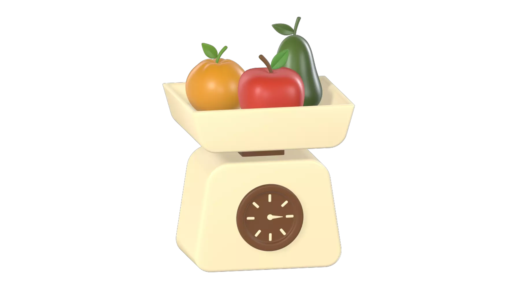 Balance Food 3D Graphic