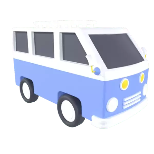 Camper Van 3D Graphic