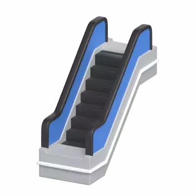 Escalator 3D Graphic