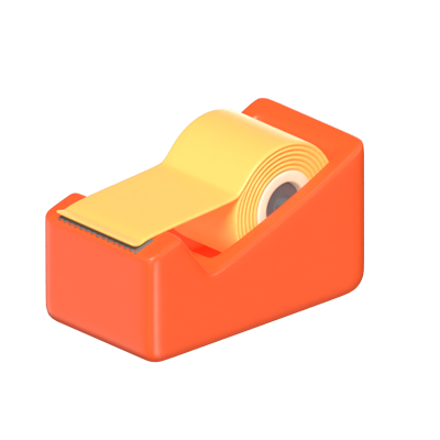 Tape Holder 3D Model For Office Work 3D Graphic