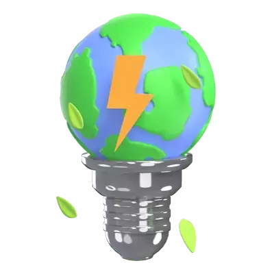 Earth Energy 3D Graphic