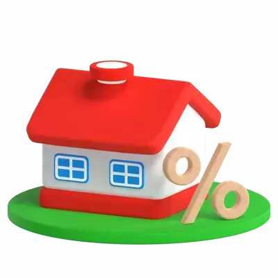 House Mortgage 3D Illustration