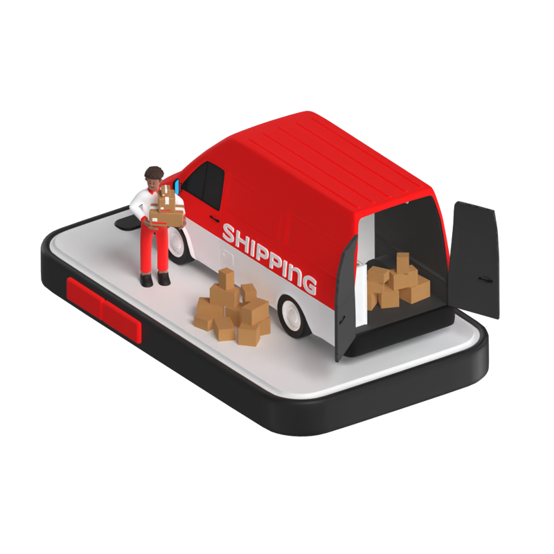 Shipping Solutions 3D Illustration