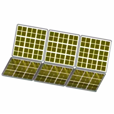 Solar Panel 3D Graphic