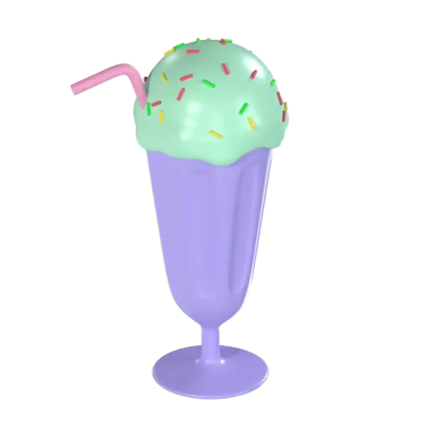 Milkshake 3D Graphic