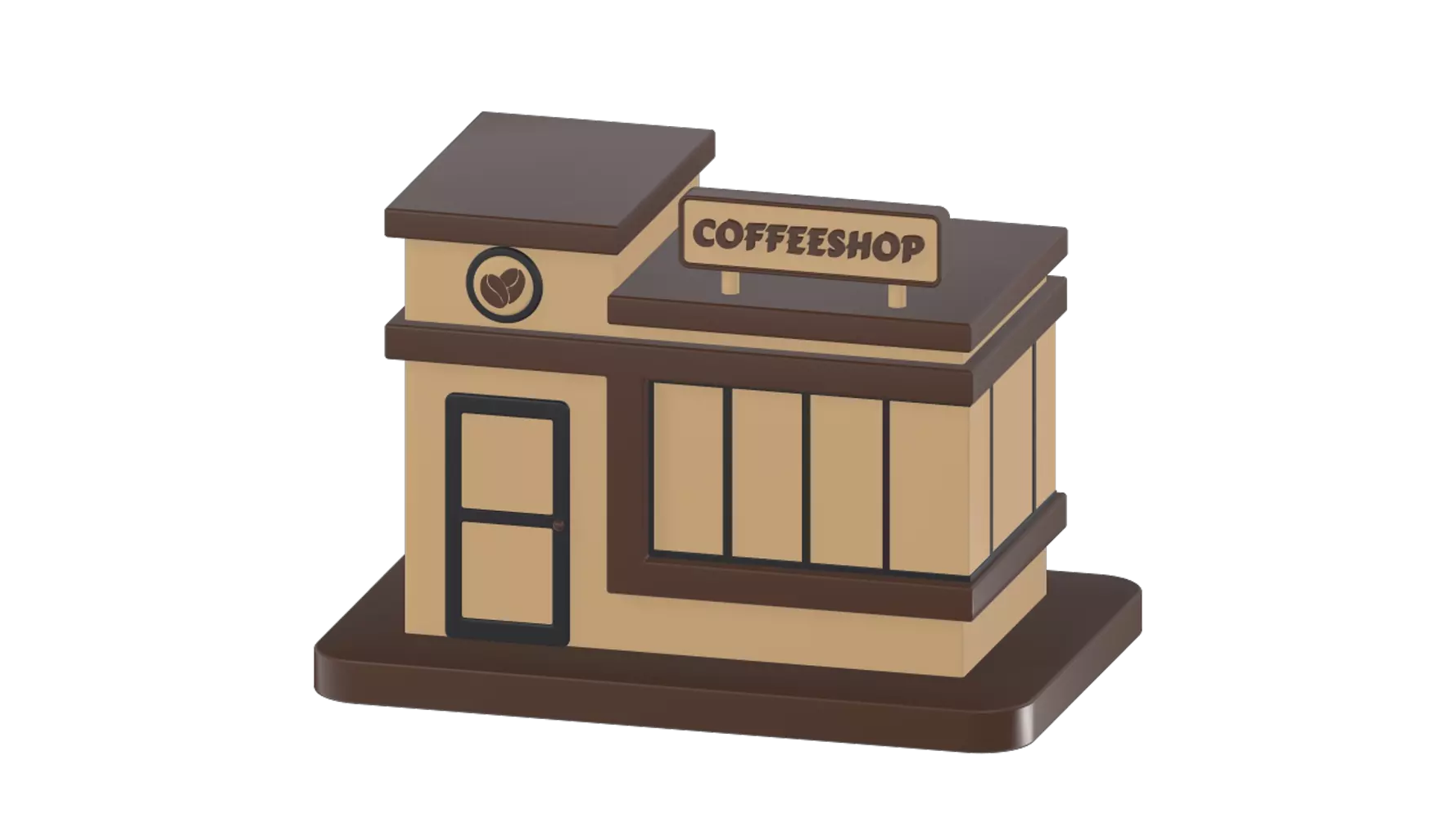 Coffee Shop 3D Graphic