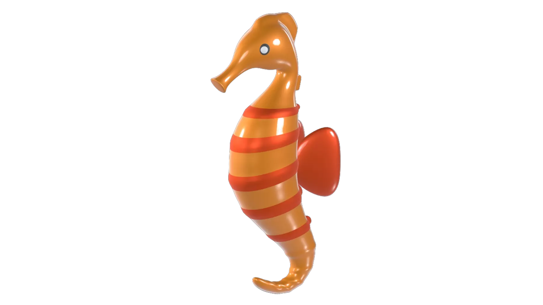 Sea Horse 3D Graphic