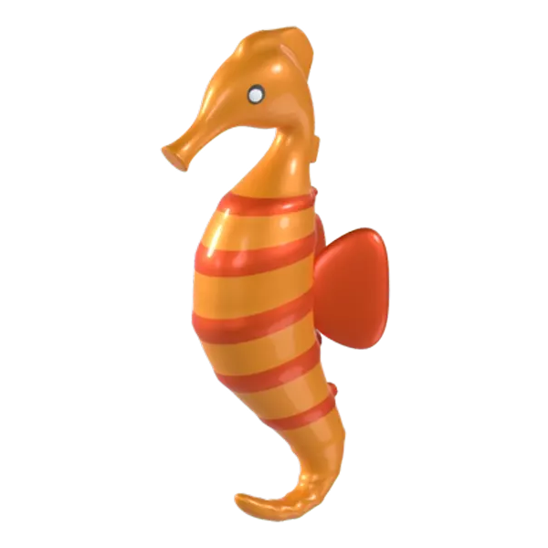 Sea Horse 3D Graphic
