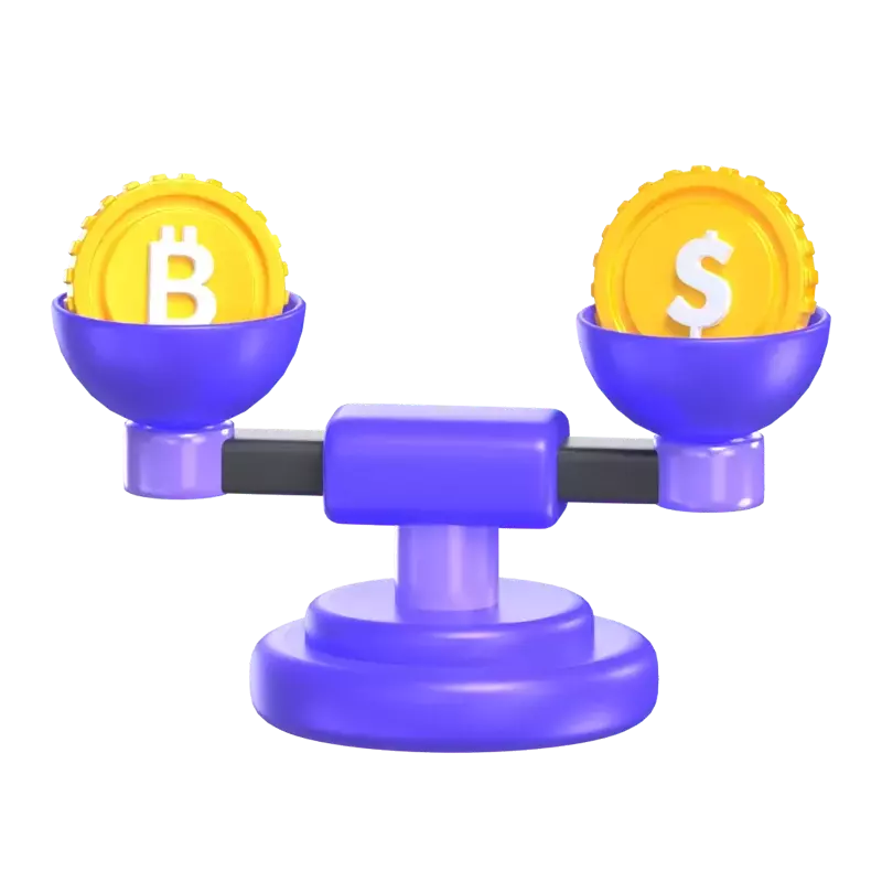 Balance Scale 3D Graphic