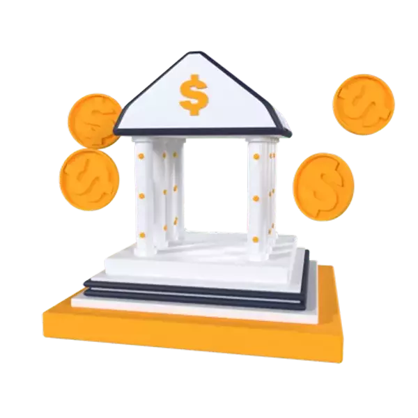 Bank 3D Graphic